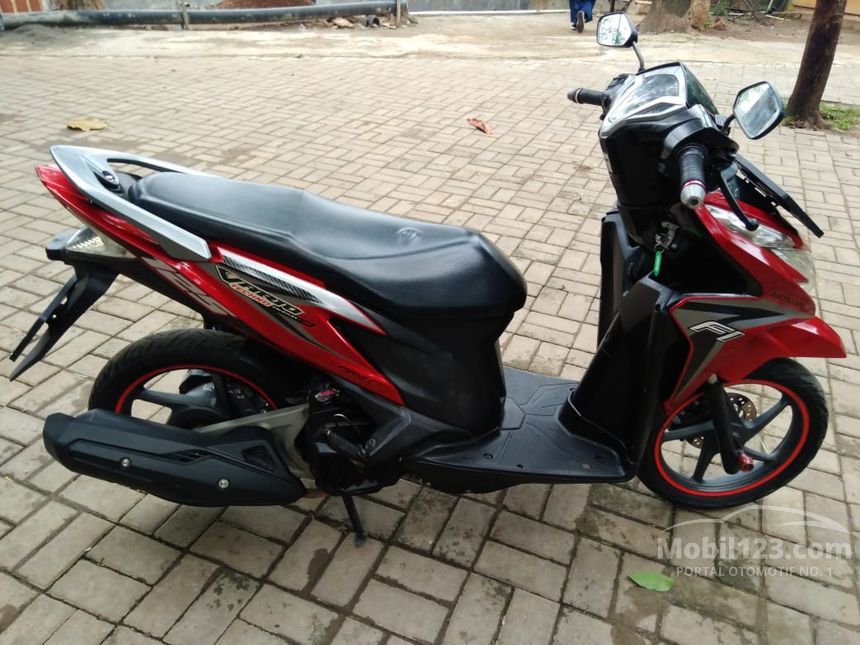 Bandung Indonesiajune 16 2014 Honda Vario Cbs Techno Motorcycle Parking  At The Side Road Stock Photo Picture And Royalty Free Image Image  29517960